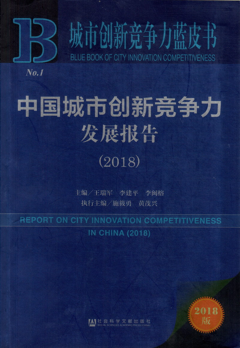 啊啊啊日屄中国城市创新竞争力发展报告（2018）